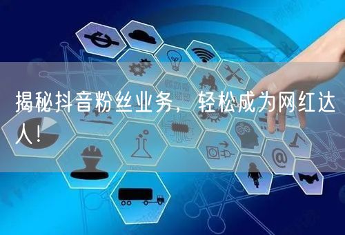 揭秘抖音粉丝业务，轻松成为网红达人！