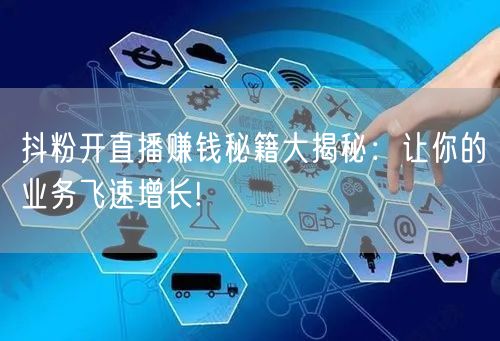 抖粉开直播赚钱秘籍大揭秘：让你的业务飞速增长!