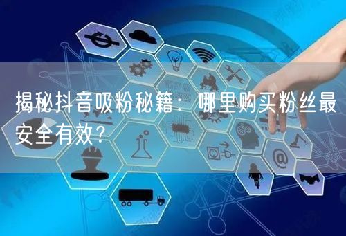 揭秘抖音吸粉秘籍：哪里购买粉丝最安全有效？