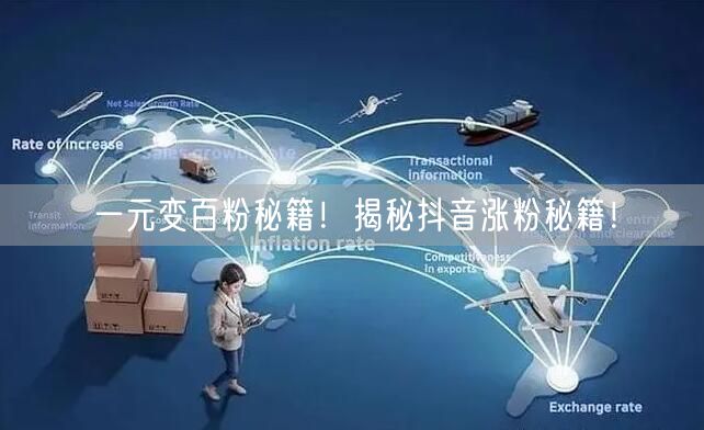 一元变百粉秘籍！揭秘抖音涨粉秘籍！