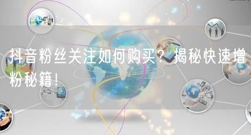 抖音粉丝关注如何购买？揭秘快速增粉秘籍！
