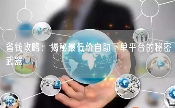 省钱攻略：揭秘最低价自助下单平台的秘密武器