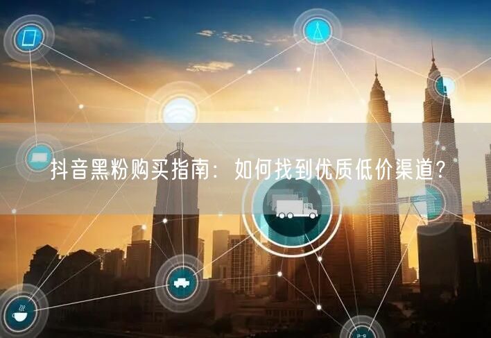 抖音黑粉购买指南：如何找到优质低价渠道？