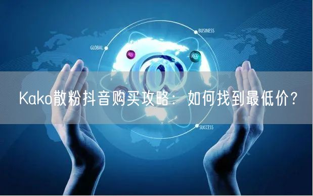 Kako散粉抖音购买攻略：如何找到最低价？
