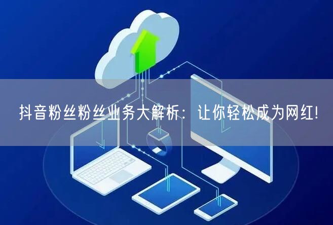 抖音粉丝粉丝业务大解析：让你轻松成为网红!