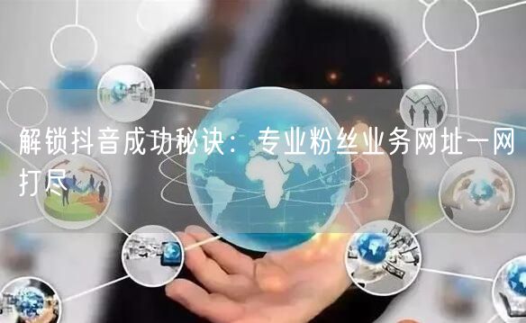 解锁抖音成功秘诀：专业粉丝业务网址一网打