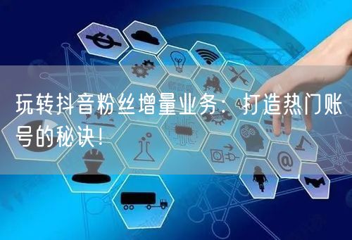 玩转抖音粉丝增量业务：打造热门账号的秘诀