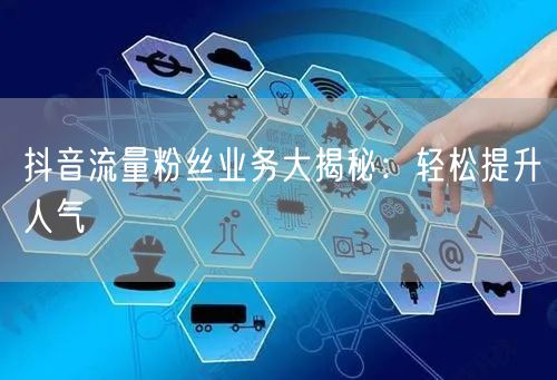 抖音流量粉丝业务大揭秘：轻松提升人气