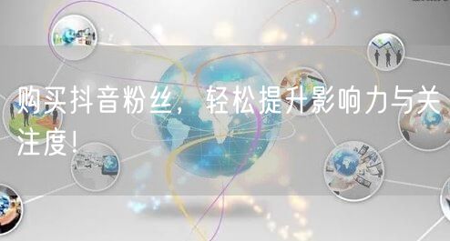 购买抖音粉丝，轻松提升影响力与关注度！