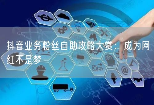 抖音业务粉丝自助攻略大赏：成为网红不是梦
