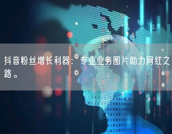 抖音粉丝增长利器：专业业务图片助力网红之路。