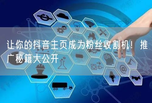 让你的抖音主页成为粉丝收割机！推广秘籍大公开