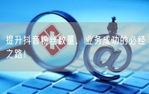 提升抖音粉丝数量，业务成功的必经之路！