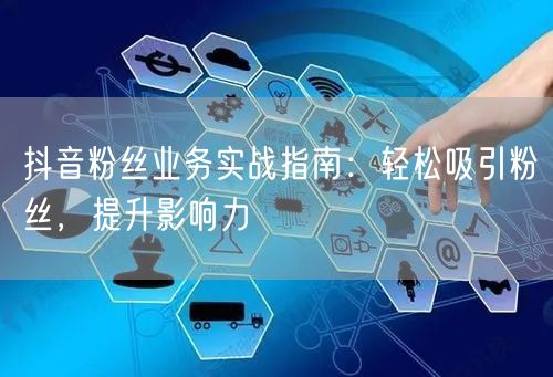 抖音粉丝业务实战指南：轻松吸引粉丝，提升影响力