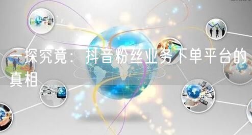 一探究竟：抖音粉丝业务下单平台的真相