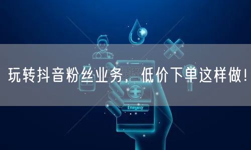 玩转抖音粉丝业务，低价下单这样做！