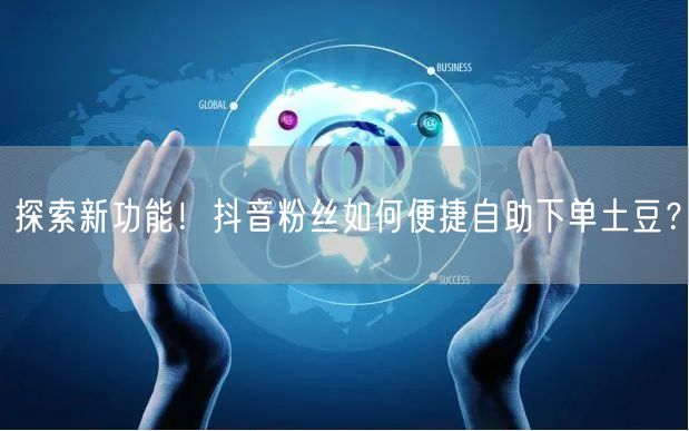 探索新功能！抖音粉丝如何便捷自助下单土豆？