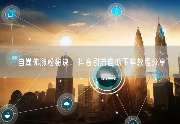 自媒体涨粉秘诀：抖音引流自助下单教程分享